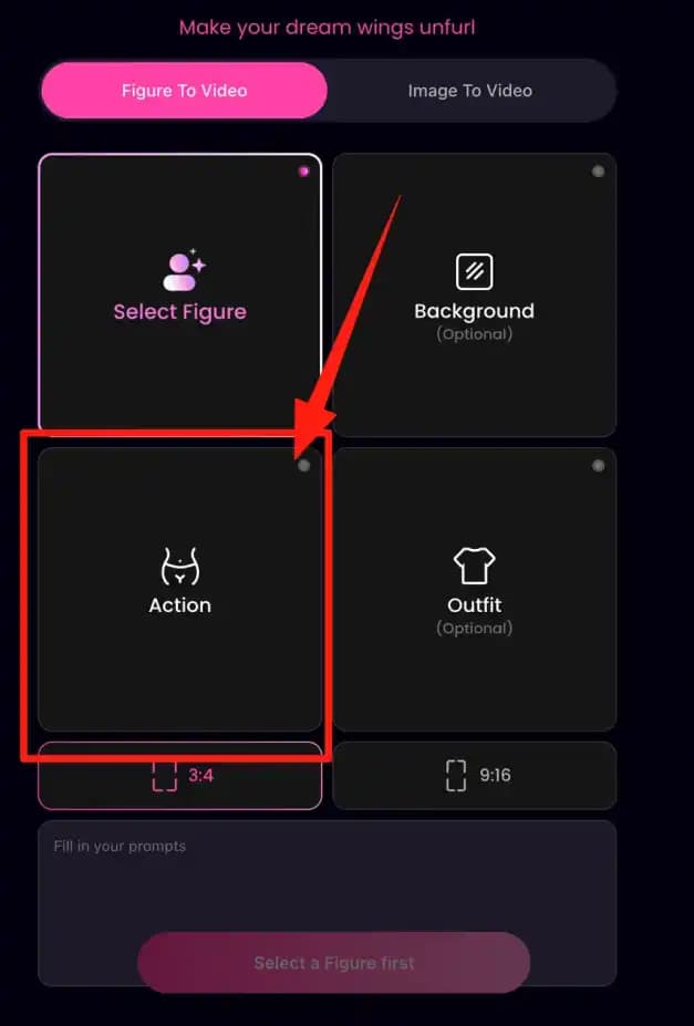 Figure to Video action example 1